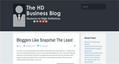 Desktop Screenshot of hdbizblog.com