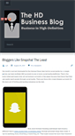 Mobile Screenshot of hdbizblog.com