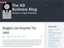 Tablet Screenshot of hdbizblog.com